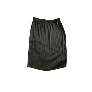 GAP Black Elastic Waist Satin Skirt